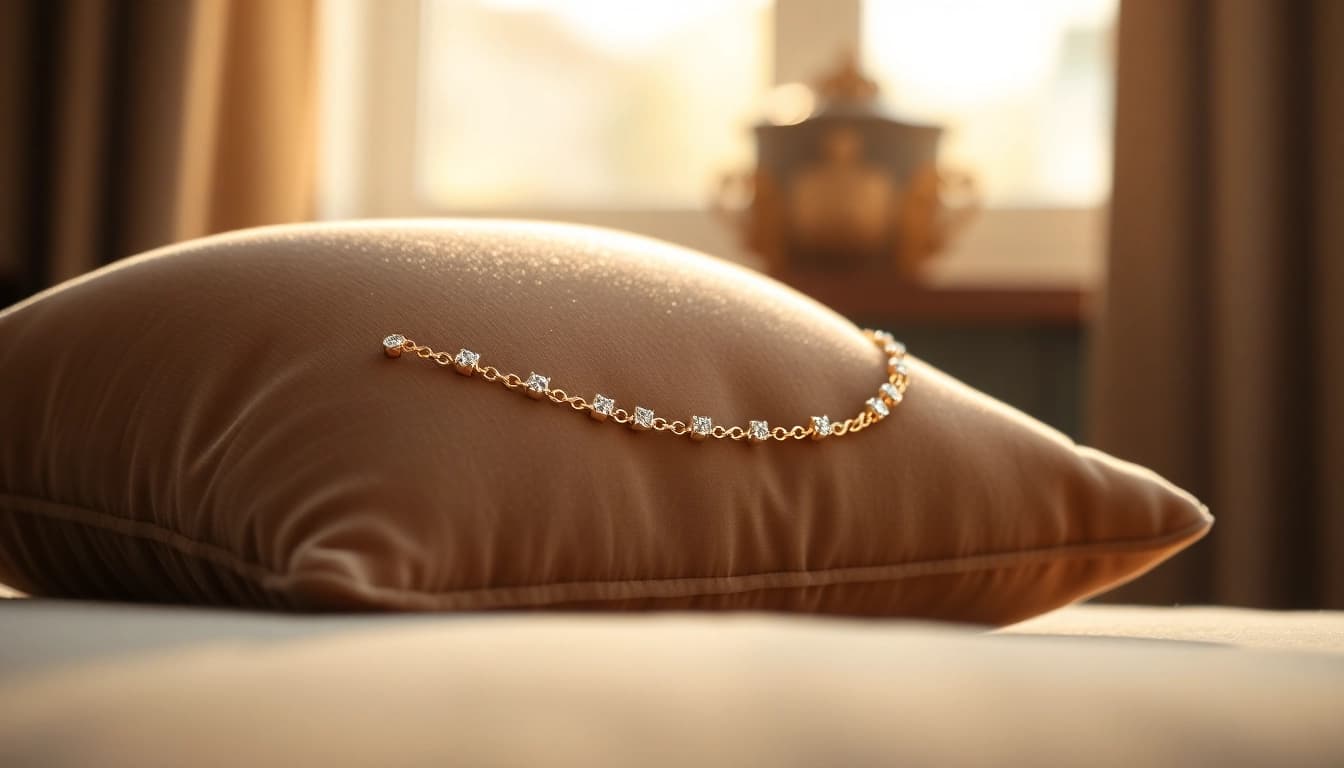 Person admiring a diamond by the yard bracelet featuring exquisite bezel-set diamonds.