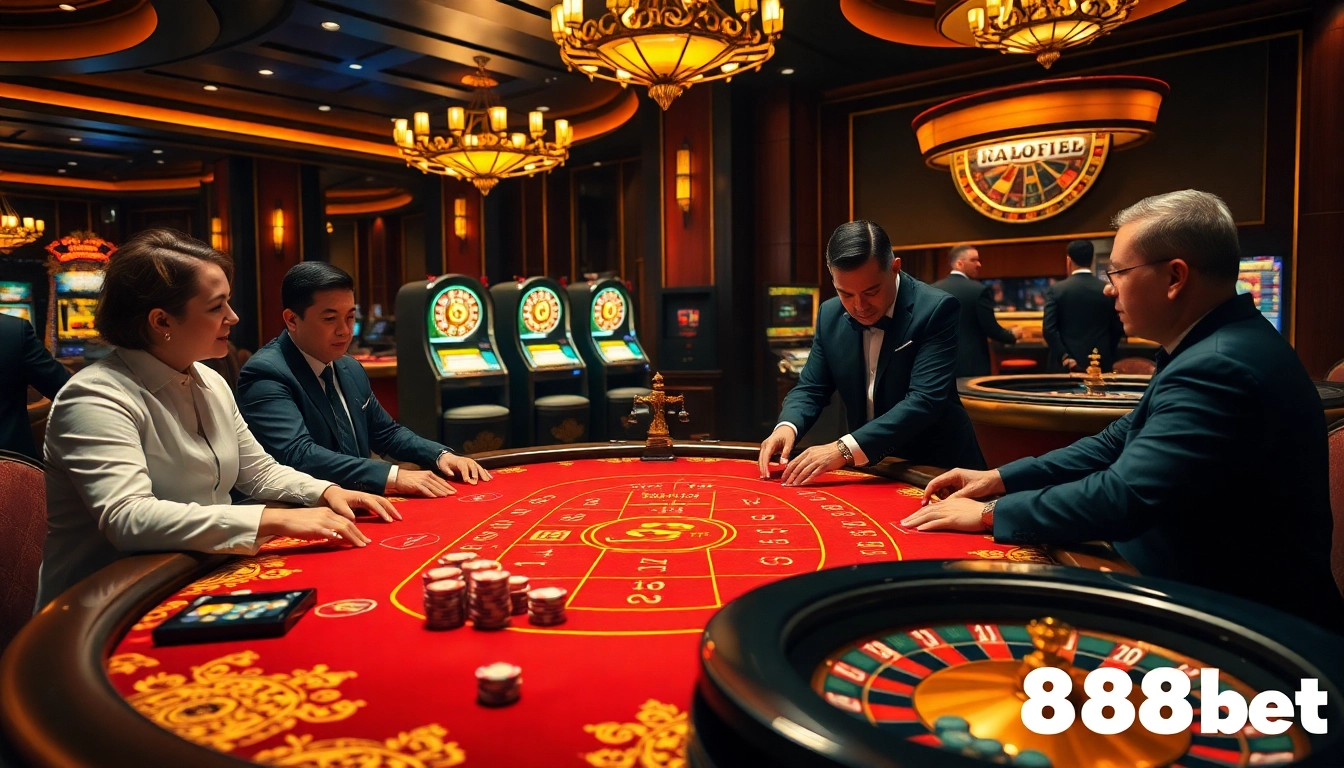 Experience the excitement of gambling at 188BET's link, featuring dynamic casino elements.