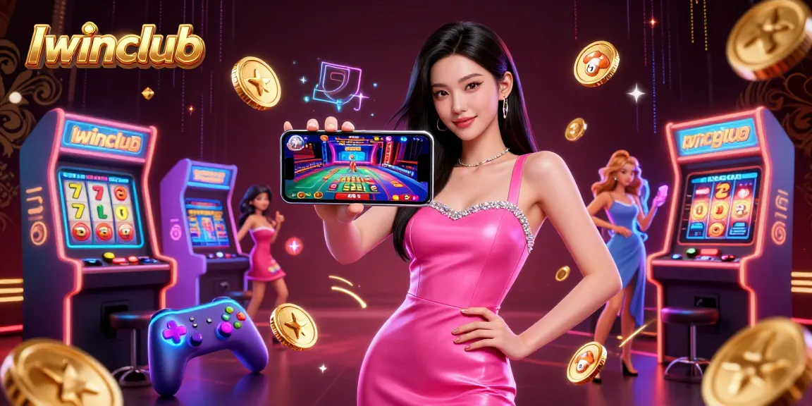 Iwinclub showcases an exciting live dealer casino game experience with vibrant characters and dynamic gaming elements.