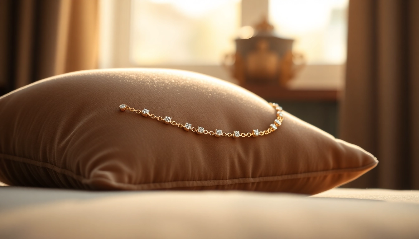 Person admiring a diamond by the yard bracelet featuring exquisite bezel-set diamonds.