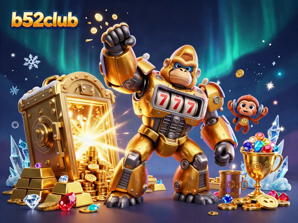 Experience the excitement of b52club with dynamic gaming action, showcasing thrilling rewards and vibrant details.