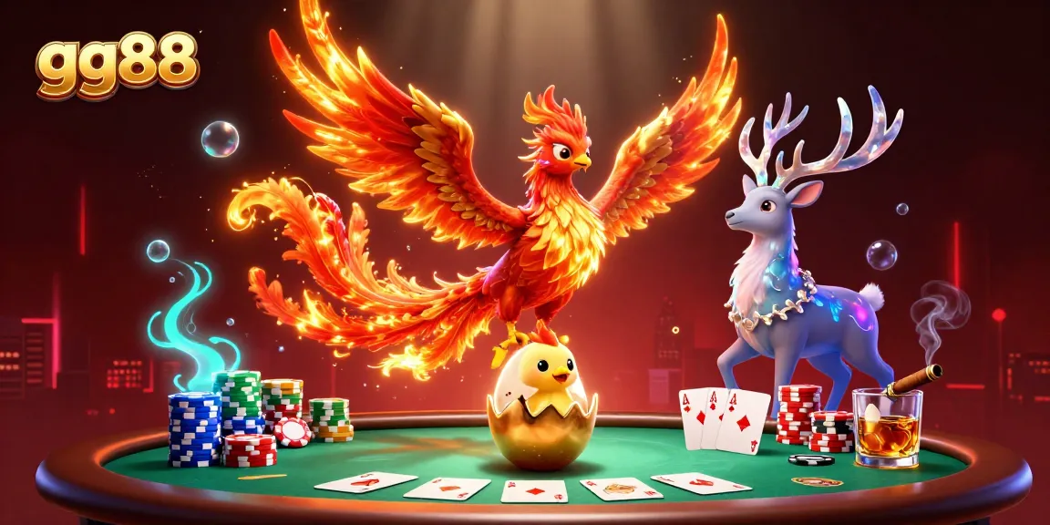 Experience thrilling betting at gg88 with dynamic casino action featuring poker and mystical creatures.