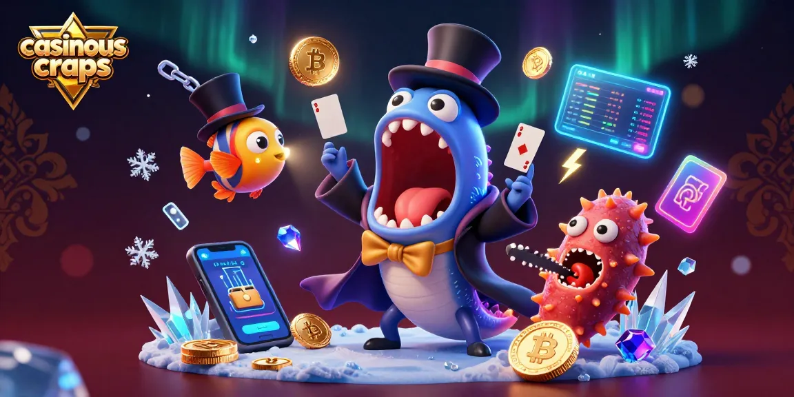 Play casinous craps with energetic sea characters and vibrant casino elements