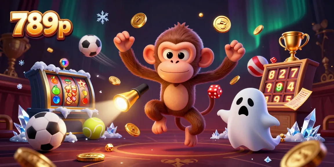 Engage in thrilling 789p casino gameplay with our vibrant 3D illustration of a mischievous monkey and adventurous puppy.