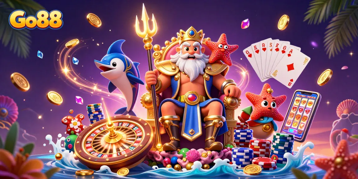Engage with Go88's vibrant casino scene, featuring Neptune and dynamic gameplay elements.