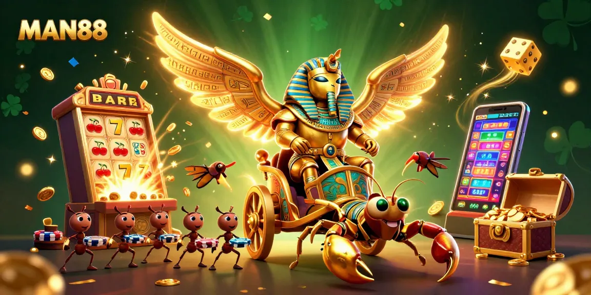 Experience thrilling moments with MAN88 in a vibrant casino scene rich with action and excitement.