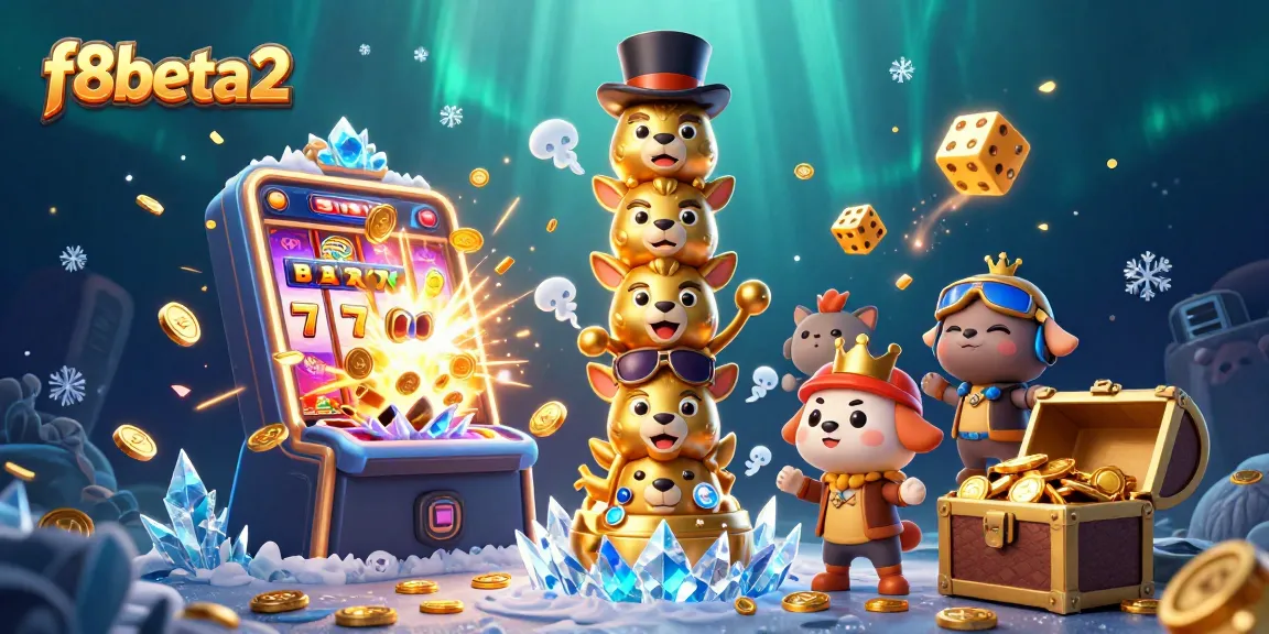 Experience vibrant casino action with f8beta2 showing dynamic gaming elements and a golden totem pole.