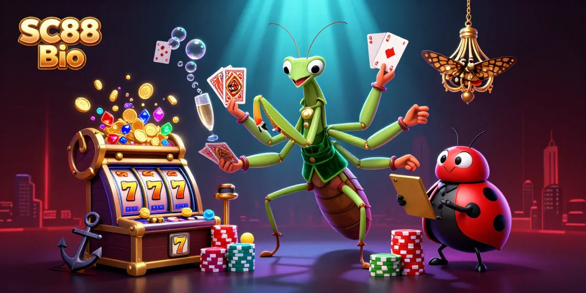 Engage with SC88 Bio's thrilling casino atmosphere featuring captivating characters and dynamic games.