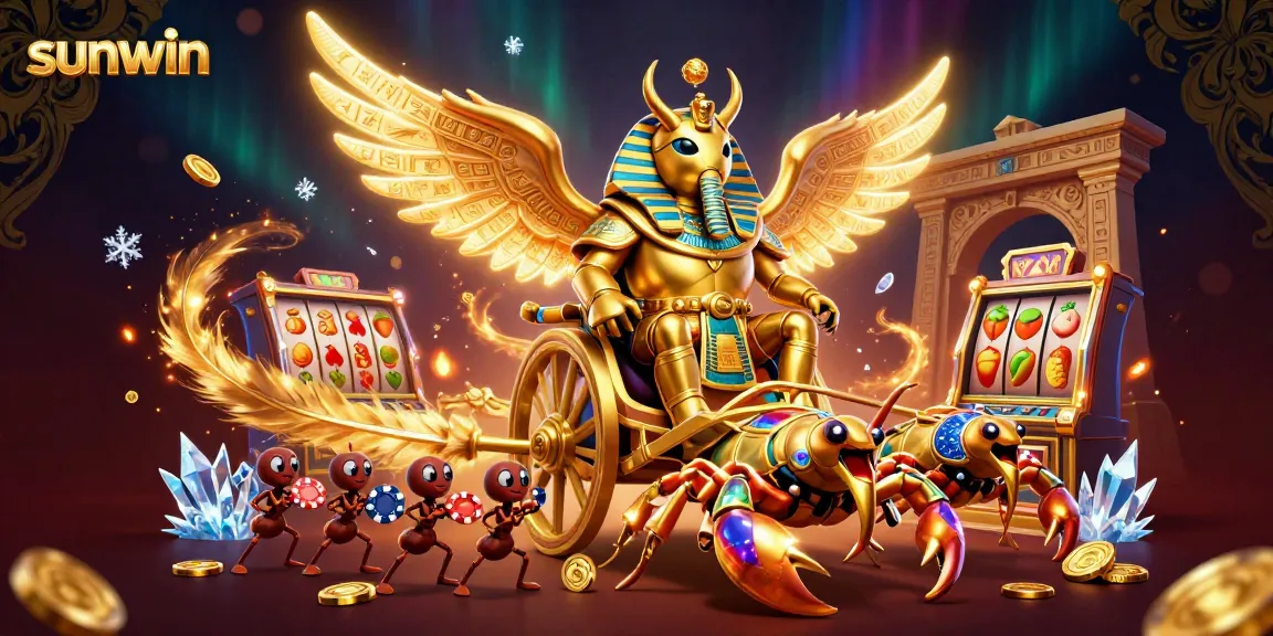 Win big with sunwin's vibrant slots and dynamic casino action featuring golden characters and rich visuals