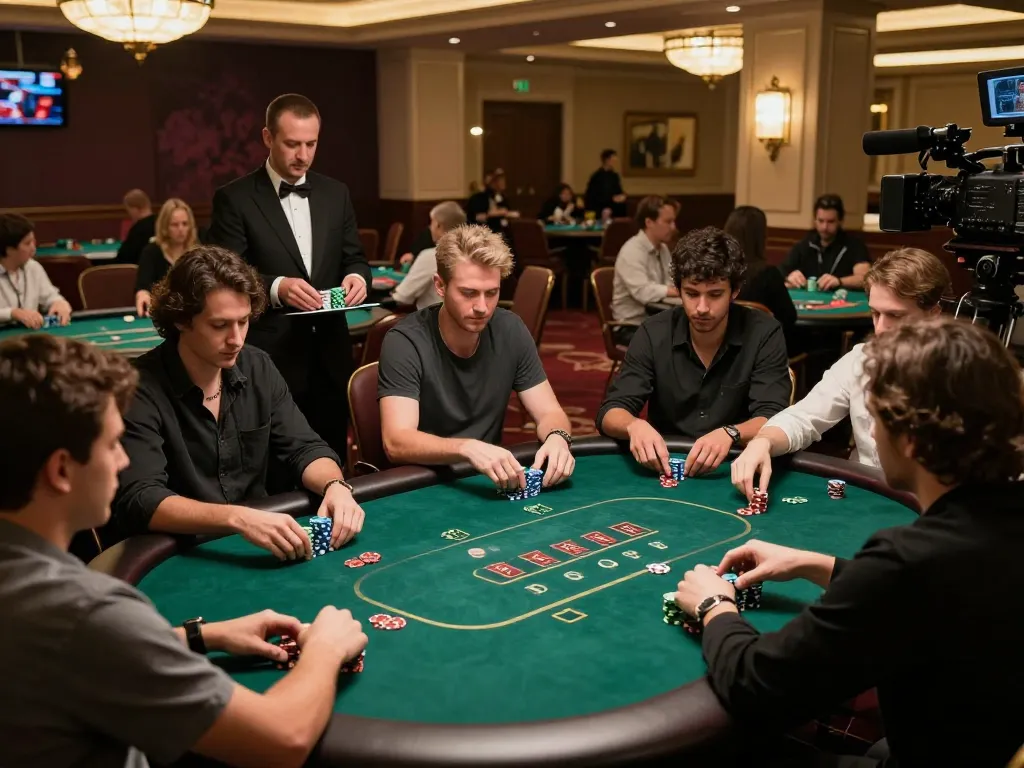 Players engaged in a competitive poker game at TG88, showcasing strategy and excitement.