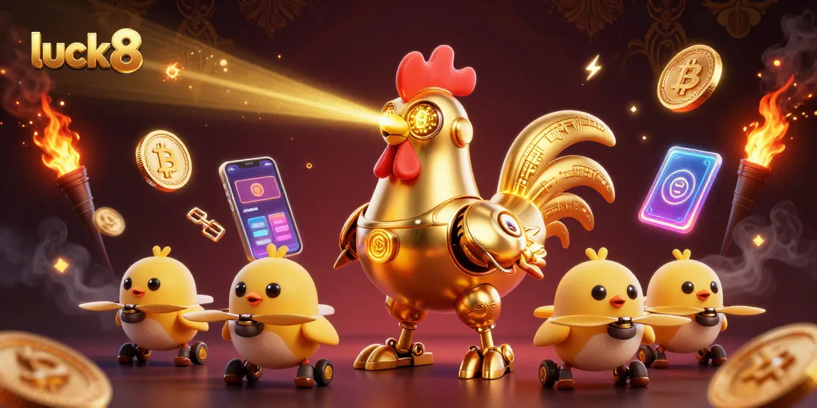 Engage in luck8's thrilling gaming experience as golden rooster robot commands excitement in 2026.