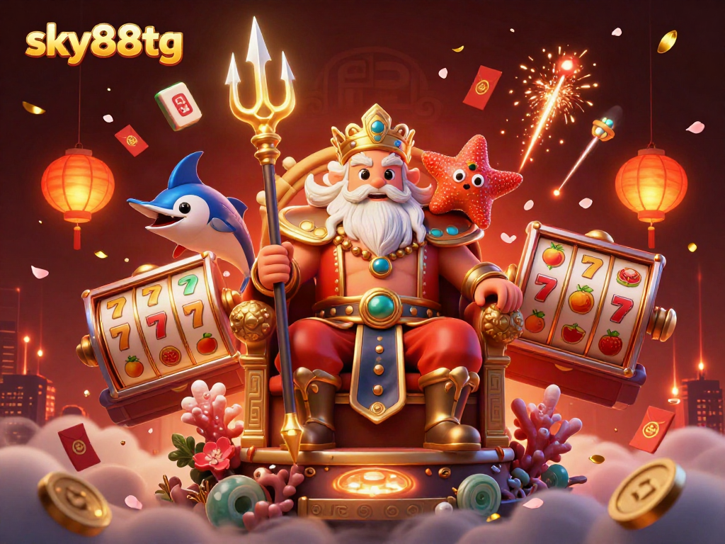 Engage in exciting gameplay with vibrant characters and casino elements at sky88tg.