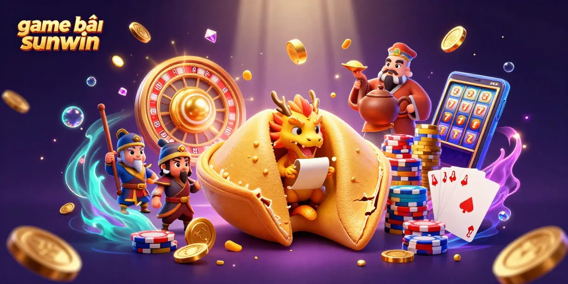 Engage with the excitement of game bài sunwin amidst golden coins and a vibrant casino scene.