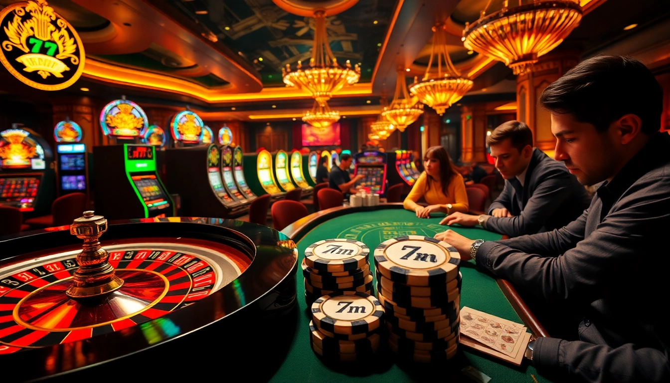 Experience exhilarating play at a high-stakes roulette table while betting with 7m poker chips.