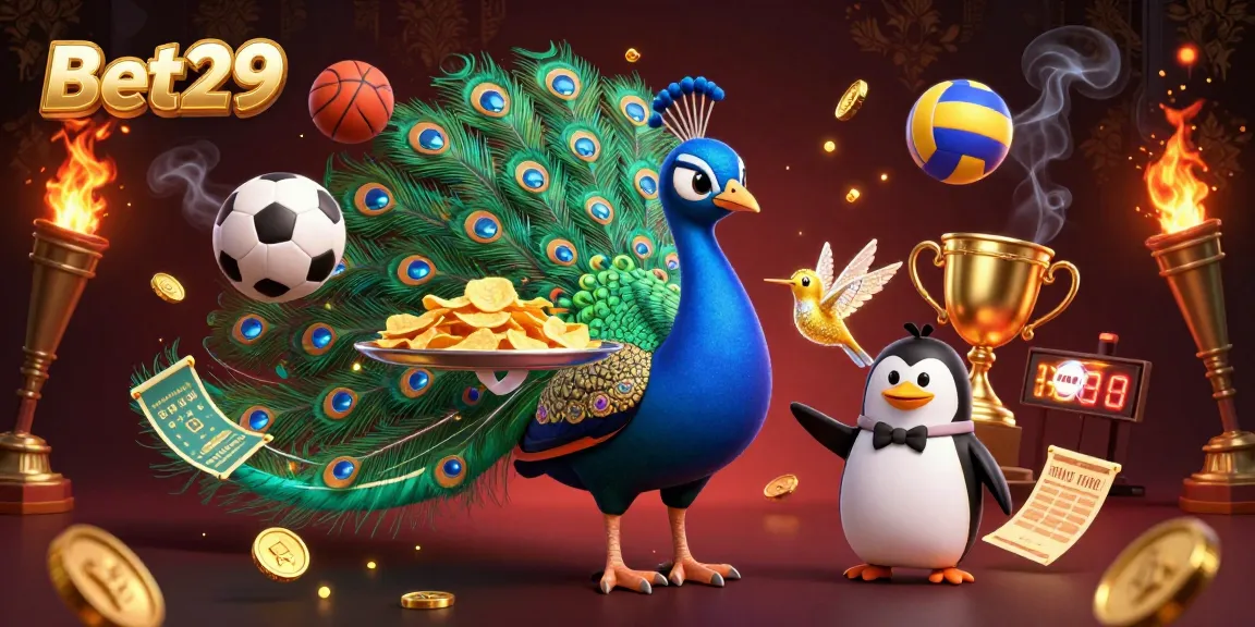 Bet29 captivates online bettors with vibrant gaming elements in an exquisite 3D illustration.