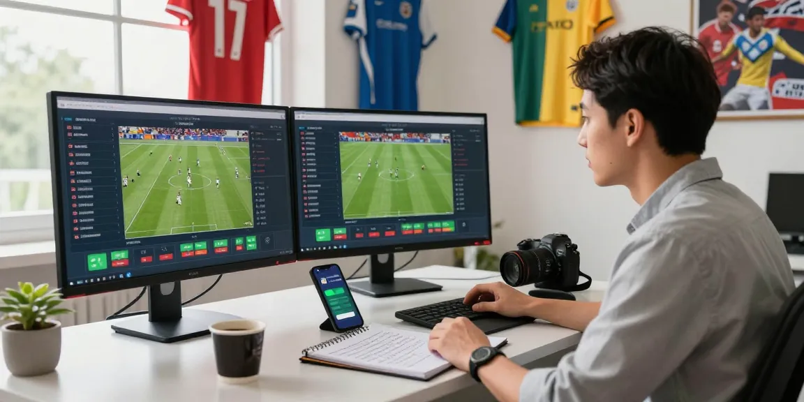 nhận định kèo bóng đá in an engaging sports betting analysis scene with live odds and statistics.