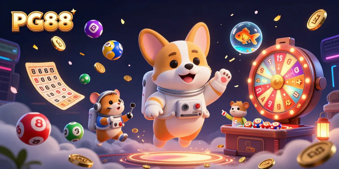 Experience thrilling gaming moments at PG88 with a dynamic space-themed casino scene.